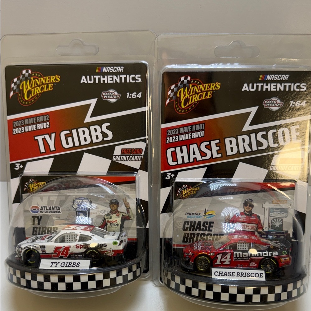 Ty Gibbs and Chase Briscoe Die-Cast Cars